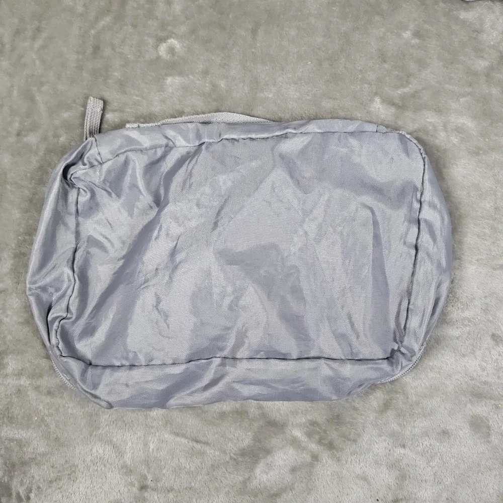 Lands End Packing Cubes Lot Of 2 Gray Pink Travel Organizers Compression Luggage
